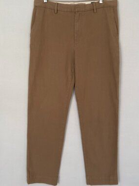 Banana Republic BR Straight Fit Khaki Pants Mens Size 34x34 Tan Stretch Chino